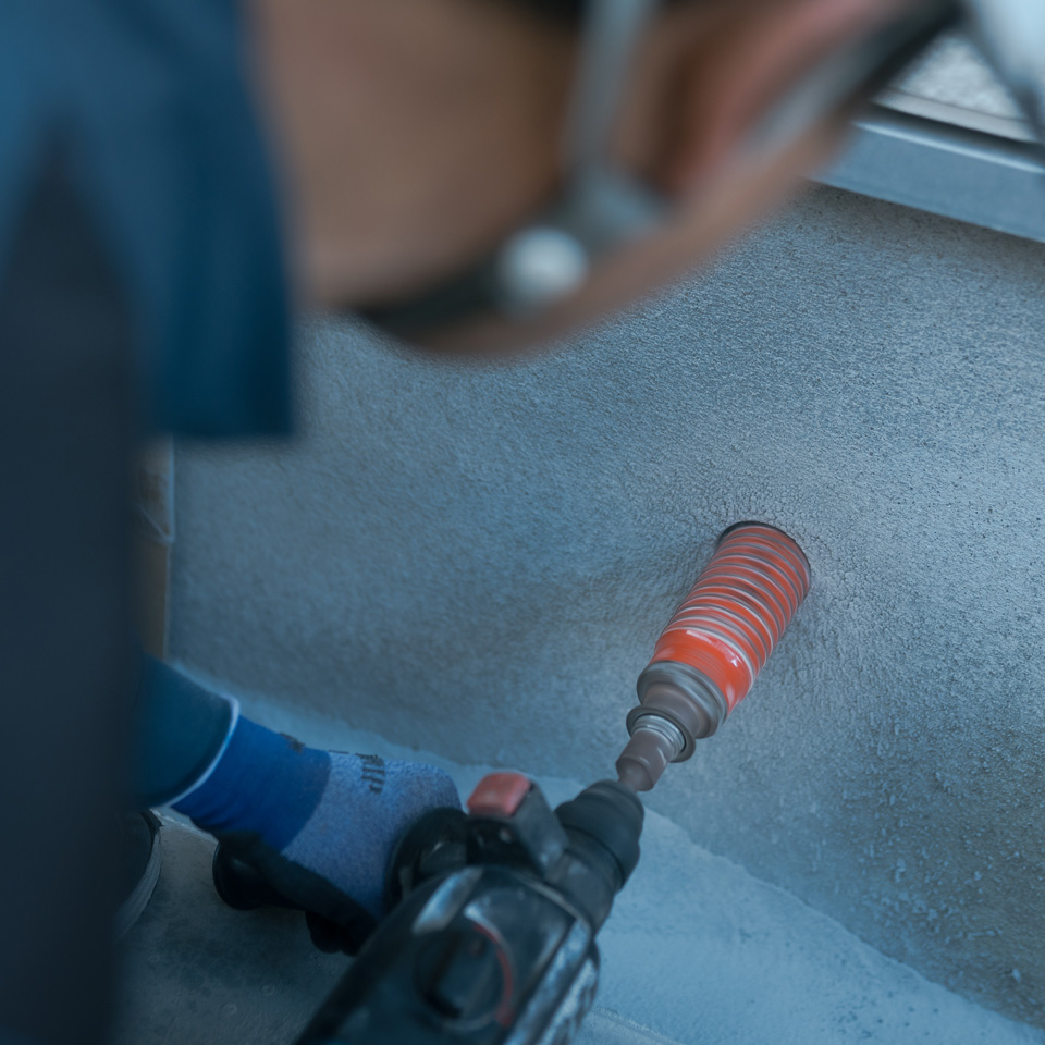 施工中のスタッフ